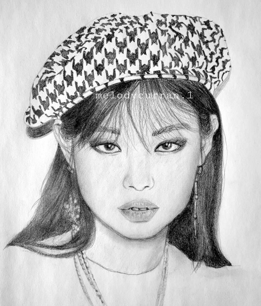 Jennie Blackpink, Drawing video, Blackpink members, blinks